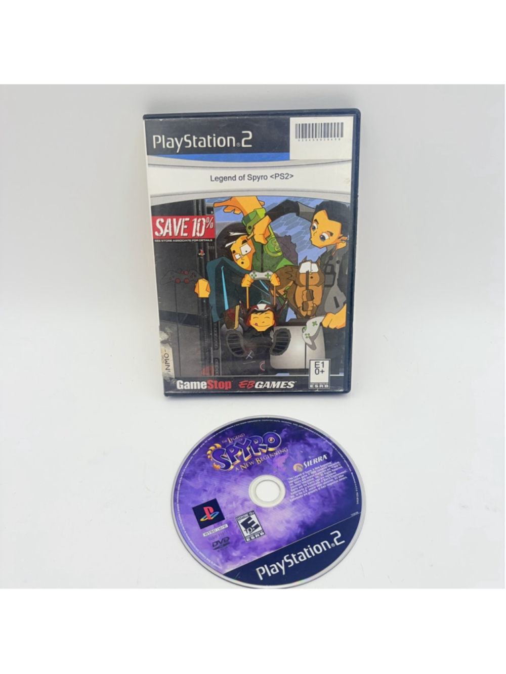 Legend of Spyro A New Beginning PS2 PlayStation 2 Game Disc Case Tested